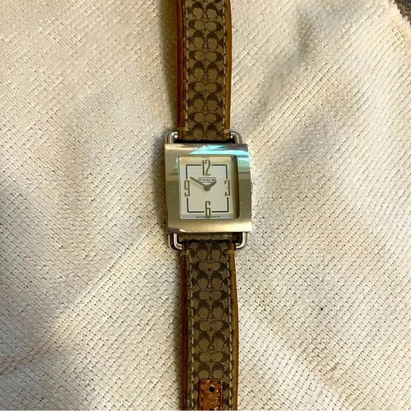 Coach | Accessories | Coach Brown And Silver Watch | Poshmark display picture 2